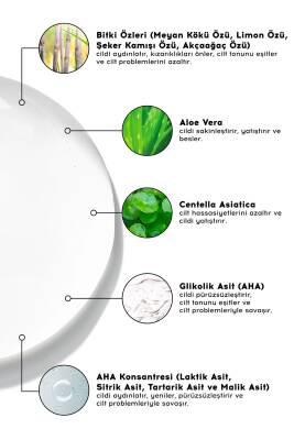 %10 Aha Bha C Vitamini Serum Cilt Tonu Eşitleyici Gözenek Sıkılaştırıcı Glikolik Asit Centella - 3