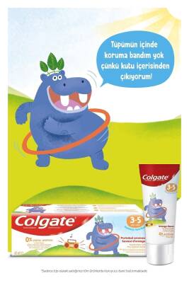 3-5 Yaş Portakal Aromalı Florürsüz Çocuk Diş Macunu 60 ml - 2