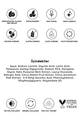 Aha Bha C Vitamini Tonik Gözenek Sıkılaştırıcı Glikolik Asit Salisilik Asit Tüm Cilt Tipleri - 4
