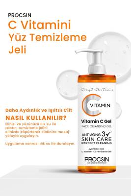 Aydınlatıcı Etkili C Vitamini Yüz Temizleme Jeli 150 ML - 3