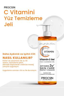Aydınlatıcı Etkili C Vitamini Yüz Temizleme Jeli 150 ML - 3