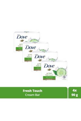 Beauty Cream Bar Katı Güzellik Sabunu Fresh Touch Nemlendirici Etkili 90 G X4 Adet - 1
