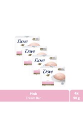 Beauty Cream Bar Katı Güzellik Sabunu Pink Nemlendirici Etkili 90 G X4 Adet - 1
