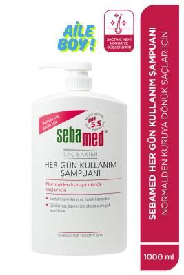 Besleyici Onarıcı Kuru ve Hassas Saç Tipine Özel Her Gün Kullanım Günlük Saç Bakım Şampuanı 1000ml - 1