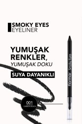 Buğulu Makyaj Göz Kalemi Karbon Siyah-smoky Eyes Waterproof Eyeliner-001 Carbon Black-8690604138128 - 6