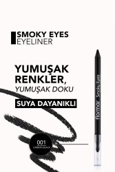 Buğulu Makyaj Göz Kalemi Karbon Siyah-smoky Eyes Waterproof Eyeliner-001 Carbon Black-8690604138128 - 6