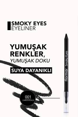 Buğulu Makyaj Göz Kalemi Karbon Siyah-smoky Eyes Waterproof Eyeliner-001 Carbon Black-8690604138128 - 6