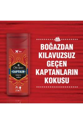 Captain Duş Jeli Şampuan 50 ml Seyahat Boy, Shower Gel 50 ml - 4