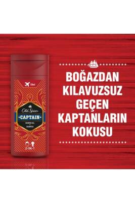 Captain Duş Jeli Şampuan 50 ml Seyahat Boy, Shower Gel 50 ml - 4