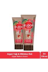 Doğanın Enerjisi Onarıcı Süper Saç Bakım Kremi Argan Yağı Hibiskus Özü 170 ml X2 - 1