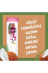 Doğanın Enerjisi Saç Bakım Şampuanı Hindistan Cevizi Yağı 400 ml Saç Bakım Kremi 350 ml - 3