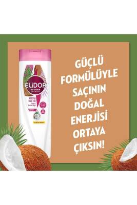 Doğanın Enerjisi Saç Bakım Şampuanı Hindistan Cevizi Yağı 400 ml Saç Bakım Kremi 350 ml - 3