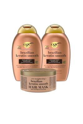 Düzleştirici Brazilian Keratin Smooth Sülfatsız Şampuan X2 Sülfatsız Saç Maskesi - 2