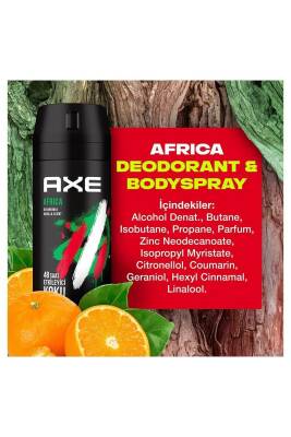 Erkek Sprey Deodorant Africa 48 Saat Etkileyici Koku 150 ml X3 Adet - 8