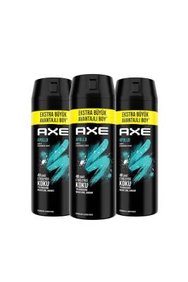 Erkek Sprey Deodorant Apollo 48 Saat Etkileyici Koku 200 ml X3 - 2