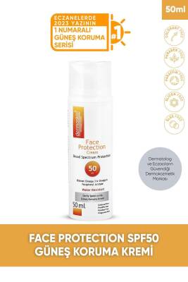 Face Protection Cream Spf 50+ Nemlendirici Yüz Güneş Kremi Suya Dayanıklı 50 ml - 1
