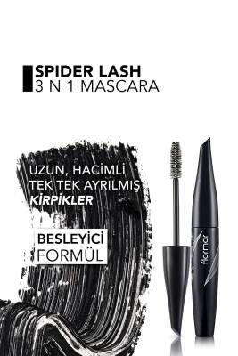 Hacim Veren 3 Etki 1 Arada Maskara (Siyah) - Spider Lash Mascara - 003 - 8690604110667 - 4