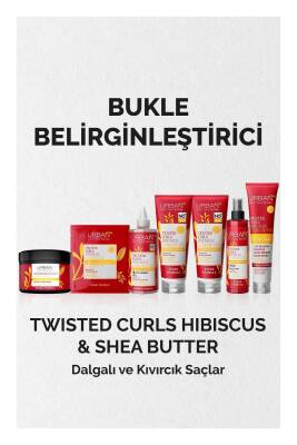 Hibiscus & Shea Butter Kıvırcık ve Dalgalı Saçlara Özel Durulanmayan Bakım Kremi-vegan-175ml - 5