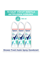 Kadın Sprey Deodorant Shower Fresh 72 Saat Kesintisiz Üstün Koruma 150 Mlx3 - 1