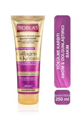 Keratin & Kolajen Onarıcı Dolgunlaştırıcı Saç Bakım Kremi 250 Ml İnce ve Yıpranmış Saçlar - 5