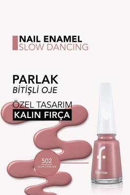 Klasik Parlak Bitişli Yüksek Pigmentli Oje -nail Enamel- 502 Slow Dancıng New- 8682536036344 - 5