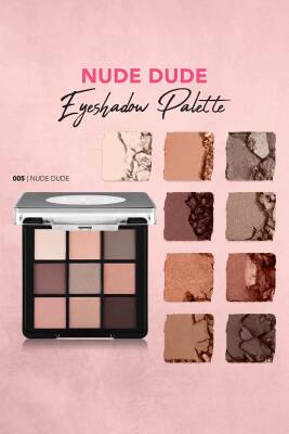 Mat & Işıltılı Kremsi Far Paleti - Eye Shadow Palette - 005 Nude Dude- 8682536048477 - 347