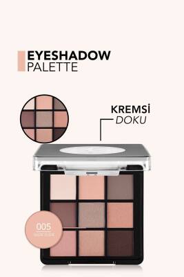 Mat & Işıltılı Kremsi Far Paleti - Eye Shadow Palette - 005 Nude Dude- 8682536048477 - 348