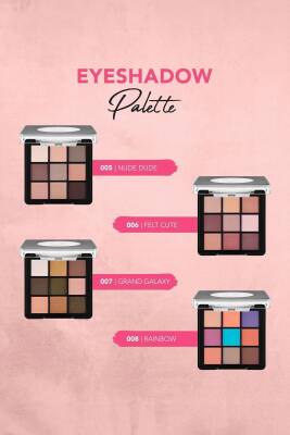 Mat & Işıltılı Kremsi Far Paleti - Eye Shadow Palette - 005 Nude Dude- 8682536048477 - 25