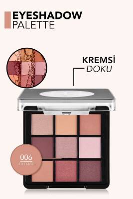 Mat & Işıltılı Kremsi Far Paleti - Eye Shadow Palette - 005 Nude Dude- 8682536048477 - 19