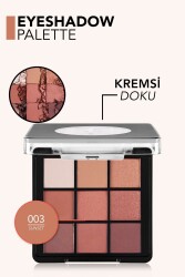 Mat & Işıltılı Kremsi Far Paleti - Eye Shadow Palette - 005 Nude Dude- 8682536048477 - 3