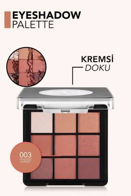 Mat & Işıltılı Kremsi Far Paleti - Eye Shadow Palette - 005 Nude Dude- 8682536048477 - 3