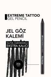 Suya Dayanıklı Jel Göz Kalemi (KOYU KAHVE) - Extreme Tattoo Gel Pencil - 002 Walnut - 8682536028844 - 340