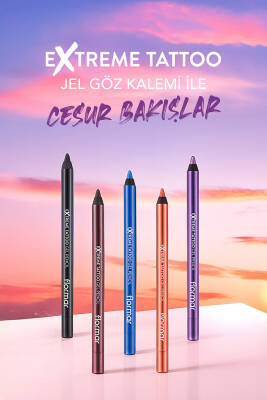 Suya Dayanıklı Jel Göz Kalemi (KOYU KAHVE) - Extreme Tattoo Gel Pencil - 002 Walnut - 8682536028844 - 115