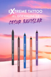 Suya Dayanıklı Jel Göz Kalemi (KOYU KAHVE) - Extreme Tattoo Gel Pencil - 002 Walnut - 8682536028844 - 86