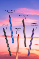 Suya Dayanıklı Jel Göz Kalemi (KOYU KAHVE) - Extreme Tattoo Gel Pencil - 002 Walnut - 8682536028844 - 49