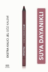 Suya Dayanıklı Jel Göz Kalemi (KOYU KAHVE) - Extreme Tattoo Gel Pencil - 002 Walnut - 8682536028844 - 8