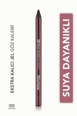Suya Dayanıklı Jel Göz Kalemi (KOYU KAHVE) - Extreme Tattoo Gel Pencil - 002 Walnut - 8682536028844 - 8