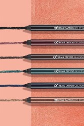 Suya Dayanıklı Jel Göz Kalemi (KOYU KAHVE) - Extreme Tattoo Gel Pencil - 002 Walnut - 8682536028844 - 25