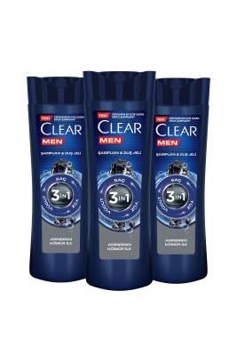 Men 3 In 1 Şampuan & Duş Jeli Arındırıcı Kömür Saç Yüz Vücut Için 350 ml X3 - 2