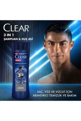 Men 3 In 1 Şampuan & Duş Jeli Arındırıcı Kömür Saç Yüz Vücut Için 350 ml X3 - 3