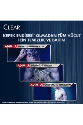 Men 3 In 1 Şampuan & Duş Jeli Arındırıcı Kömür Saç Yüz Vücut Için 350 ml X3 - 6