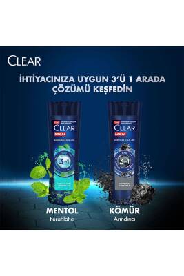 Men 3 In 1 Şampuan & Duş Jeli Arındırıcı Kömür Saç Yüz Vücut Için 350 ml X3 - 7