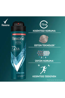 Men Erkek Sprey Deodorant Xtra Cool 72 Saat Kesintisiz Üstün Koruma 150 ml X3 - 954