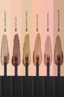 Metalik Likit Göz Farı (ALTIN) - Shimmer & Shine Liquid Shadow - 001 Cashmere Gold - 8682536002592 - 6