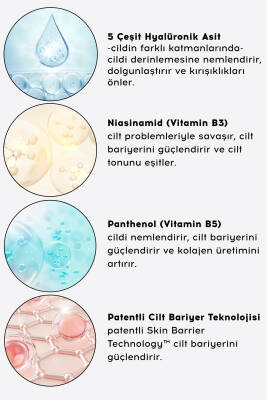Moisturizer Su Bazlı Nemlendirici Yüz Kremi Cilt Tonu Eşitleyici Aydınlatıcı Tüm Cilt Tipleri - 5