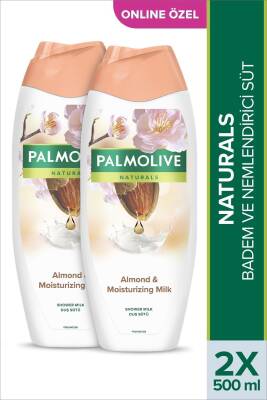 Naturals Badem ve Nemlendirici Süt Duş Jeli 500 ml x2 Adet - 1