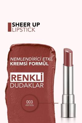 Nemlendirici Parlak Ruj- Sheer Up Lipstick - 003 Pinky Nude - 8682536012010 - 4
