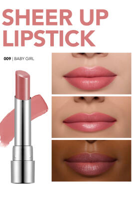 Nemlendirici Parlak Ruj- Sheer Up Lipstick - 009 Baby Girl - 8682536012072 - 4