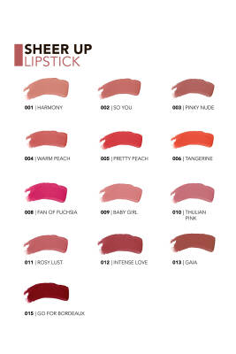 Nemlendirici Parlak Ruj- Sheer Up Lipstick - 009 Baby Girl - 8682536012072 - 5