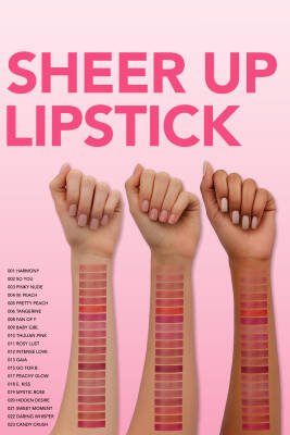 Nemlendirici Parlak Ruj- Sheer Up Lipstick - 009 Baby Girl - 8682536012072 - 8